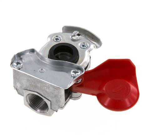 Supply Red Aluminum Gladhand Coupling M22x1.5 Female Threads DIN 74342