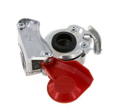 Supply Red Aluminum Gladhand Coupling M22x1.5 Female Threads DIN 74342