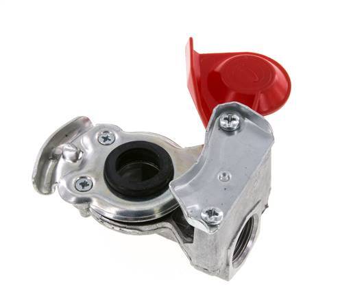 Supply Red Aluminum Gladhand Coupling M22x1.5 Female Threads DIN 74342