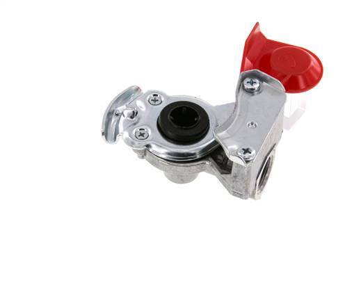 Supply Red Aluminum Gladhand Coupling M22x1.5 Female Threads DIN 74254