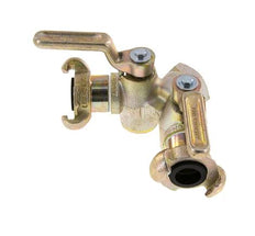 G 3/4'' Double Throttle Valve Claw Coupling DIN 3487 Cast Iron
