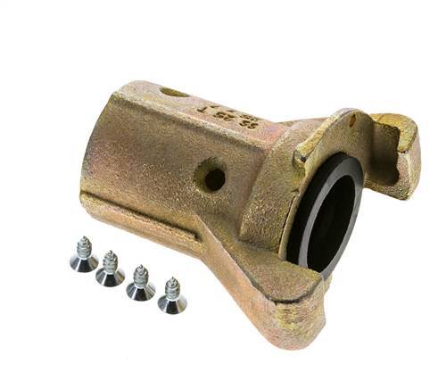 Sandblast Coupling 25x39 mm Hose Connection Malleable Cast Iron Coupling Length 110 mm