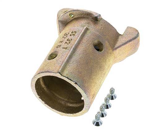 Sandblast Coupling 32x48 mm Hose Connection Malleable Cast Iron Coupling Length 136 mm