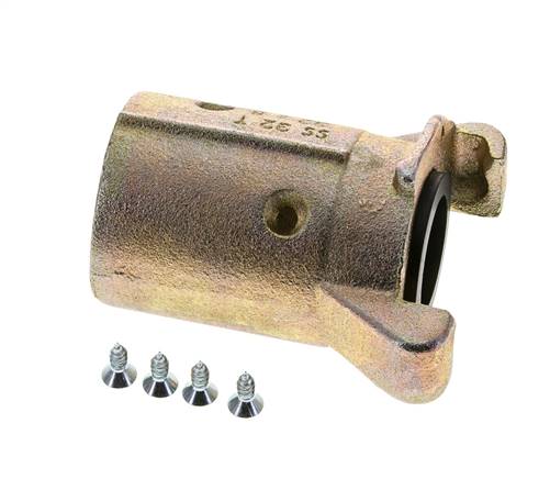 Sandblast Coupling 32x48 mm Hose Connection Malleable Cast Iron Coupling Length 136 mm