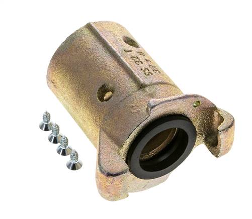 Sandblast Coupling 32x48 mm Hose Connection Malleable Cast Iron Coupling Length 136 mm