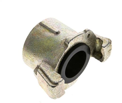 Sandblast Coupling 1 1/4'' Female Threads Malleable Cast Iron Coupling Length 62 mm