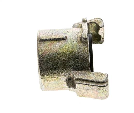 Sandblast Coupling 1 1/4'' Female Threads Malleable Cast Iron Coupling Length 62 mm