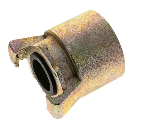 Sandblast Coupling 2'' Female Threads Malleable Cast Iron Coupling Length 79 mm