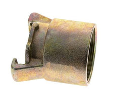 Sandblast Coupling 2'' Female Threads Malleable Cast Iron Coupling Length 79 mm
