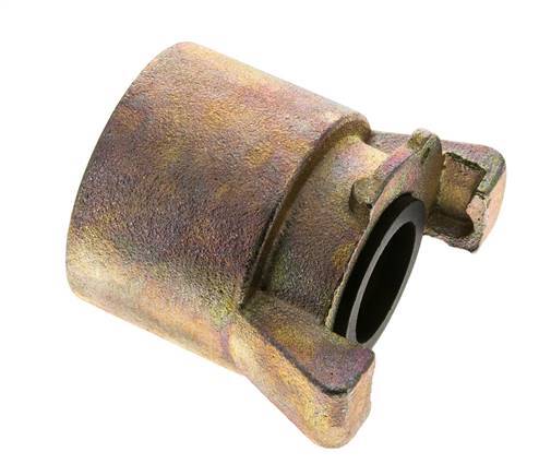 Sandblast Coupling 2'' Female Threads Malleable Cast Iron Coupling Length 79 mm