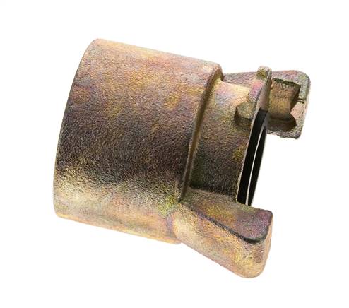 Sandblast Coupling 2'' Female Threads Malleable Cast Iron Coupling Length 79 mm