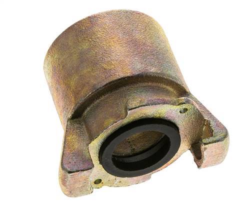 Sandblast Coupling 2'' Female Threads Malleable Cast Iron Coupling Length 79 mm