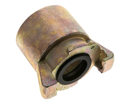 Sandblast Coupling 2'' Female Threads Malleable Cast Iron Coupling Length 79 mm