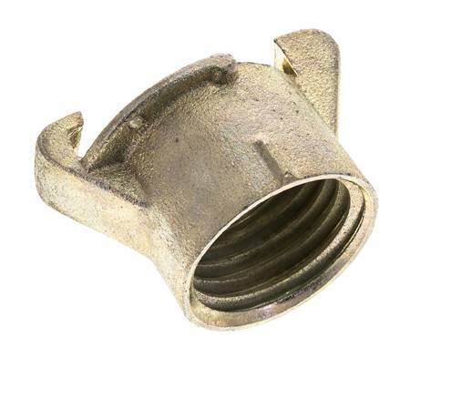 Sandblast Coupling 50 mm Female Threads Malleable Cast Iron Coupling Length 55 mm