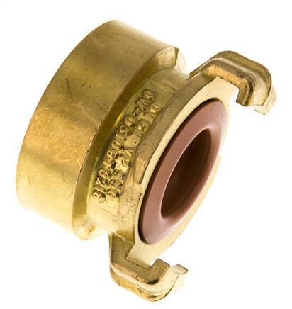 1 1/4'' Female GEKA Garden Hose Brass Coupling KTW