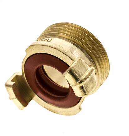 1 1/4'' Male GEKA Garden Hose Brass Coupling KTW