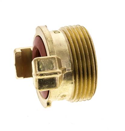 1 1/4'' Male GEKA Garden Hose Brass Coupling KTW