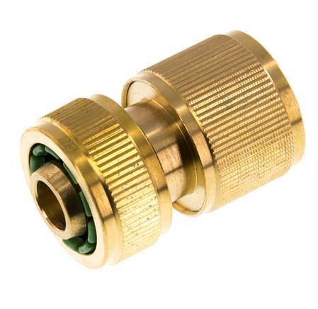 Brass GARDENA Style Hose Connector 13 mm (1/2")