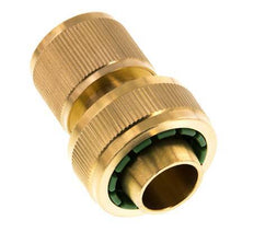 Brass GARDENA Style Hose Connector 19 mm (3/4")