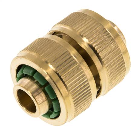 Brass GARDENA Style Hose Repairer 13 mm (1/2")