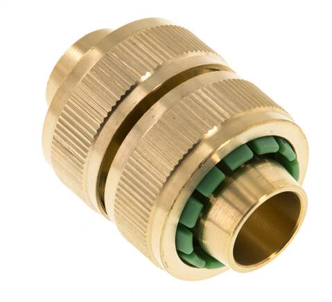 Brass GARDENA Style Hose Repairer 19 mm (3/4")