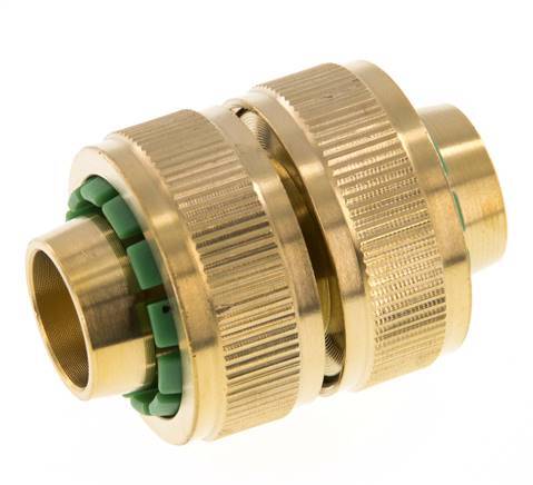 Brass GARDENA Style Hose Repairer 19 mm (3/4")