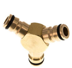 Brass 3x Garden Hose Plug