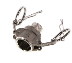 Camlock DN 15 (1/2'') Stainless Steel Coupling R 1/2'' Male Thread Type B MIL-C-27487
