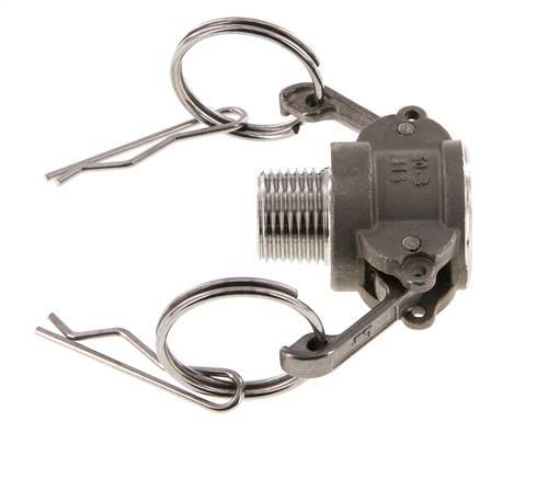 Camlock DN 15 (1/2'') Stainless Steel Coupling R 1/2'' Male Thread Type B MIL-C-27487