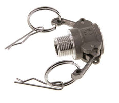 Camlock DN 15 (1/2'') Stainless Steel Coupling R 1/2'' Male Thread Type B MIL-C-27487