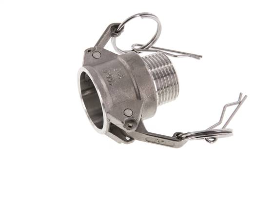 Camlock DN 25 (1'') Stainless Steel Coupling R 1'' Male Thread Type B MIL-C-27487