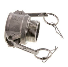 Camlock DN 40 (1 1/2'') Stainless Steel Coupling R 1 1/2'' Male Thread Type B MIL-C-27487