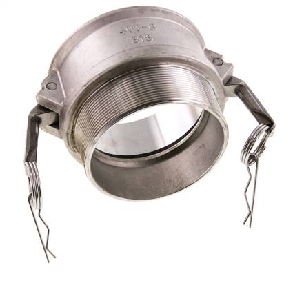 Camlock DN 90 (4'') Stainless Steel Coupling R 4'' Male Thread Type B MIL-C-27487