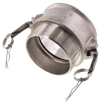 Camlock DN 90 (4'') Stainless Steel Coupling R 4'' Male Thread Type B MIL-C-27487