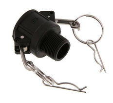 Camlock DN 20 (3/4'') Polypropylene Coupling R 3/4'' Male Thread Type B MIL-C-27487