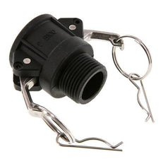 Camlock DN 25 (1'') Polypropylene Coupling R 1'' Male Thread Type B MIL-C-27487