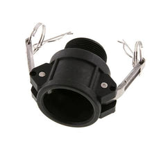 Camlock DN 32 (1 1/4'') Polypropylene Coupling R 1 1/4'' Male Thread Type B MIL-C-27487