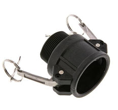 Camlock DN 40 (1 1/2'') Polypropylene Coupling R 1 1/2'' Male Thread Type B MIL-C-27487