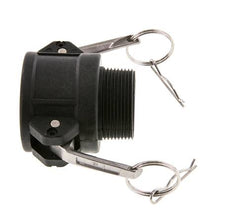 Camlock DN 40 (1 1/2'') Polypropylene Coupling R 1 1/2'' Male Thread Type B MIL-C-27487