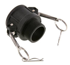 Camlock DN 40 (1 1/2'') Polypropylene Coupling R 1 1/2'' Male Thread Type B MIL-C-27487