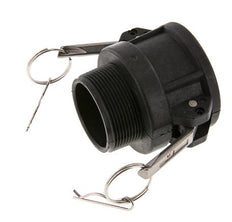 Camlock DN 50 (2'') Polypropylene Coupling R 2'' Male Thread Type B MIL-C-27487