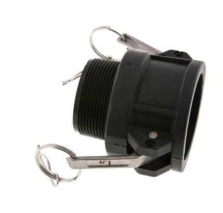 Camlock DN 50 (2'') Polypropylene Coupling R 2'' Male Thread Type B MIL-C-27487