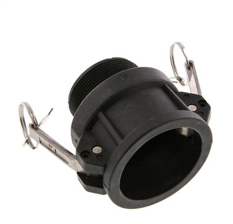 Camlock DN 50 (2'') Polypropylene Coupling R 2'' Male Thread Type B MIL-C-27487