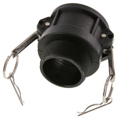 Camlock DN 50 (2'') Polypropylene Coupling R 2'' Male Thread Type B MIL-C-27487