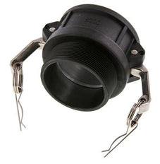 Camlock DN 75 (3'') Polypropylene Coupling R 3'' Male Thread Type B MIL-C-27487