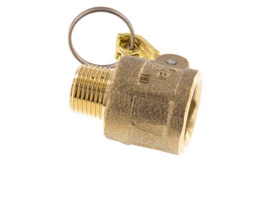 Camlock DN 15 (1/2'') Brass Coupling R 1/2'' Male Thread Type B MIL-C-27487