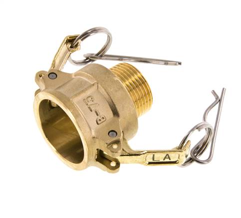 Camlock DN 20 (3/4'') Brass Coupling R 3/4'' Male Thread Type B MIL-C-27487