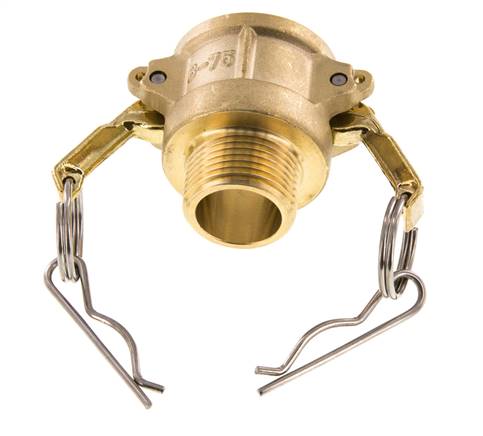 Camlock DN 20 (3/4'') Brass Coupling R 3/4'' Male Thread Type B MIL-C-27487