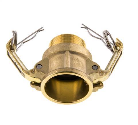 Camlock DN 32 (1 1/4'') Brass Coupling R 1 1/4'' Male Thread Type B MIL-C-27487