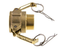 Camlock DN 32 (1 1/4'') Brass Coupling R 1 1/4'' Male Thread Type B MIL-C-27487